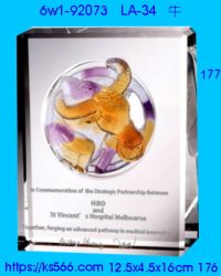 6w1-92073_牛,水晶琉璃獎牌製作推薦,台北,新北,基隆,宜蘭,桃圓,新竹,台中,台南,高雄