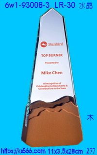 6w1-93008-3_水晶+木質,水晶琉璃獎牌製作推薦,台北,新北,基隆,宜蘭,桃圓,新竹,台中,台南,高雄