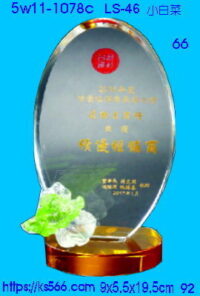 5w11-1078c_小白菜,水晶琉璃獎座獎牌製作推薦,台北,新北,基隆,宜蘭,桃圓,新竹,台中,台南,高雄
