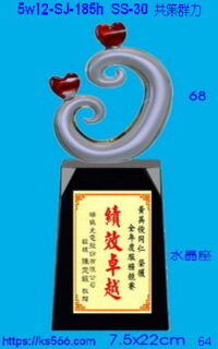 5w12-SJ-185h_共策群力,水晶琉璃獎牌獎座獎盃製作推薦,台北,新北,基隆,宜蘭,桃圓,新竹,台中,台南,高雄
