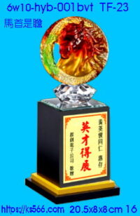 6w10-hyb-001bvt _馬首是瞻,水晶琉璃獎牌製作推薦,台北,新北,基隆,宜蘭,桃圓,新竹,台中,台南,高雄
