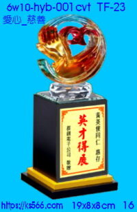 6w10-hyb-001cvt _愛心_慈善,水晶琉璃獎牌製作推薦,台北,新北,基隆,宜蘭,桃圓,新竹,台中,台南,高雄