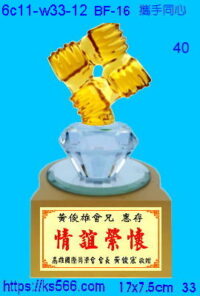 6c11-w33-12_攜手同心,水晶琉璃獎牌製作推薦,台北,新北,基隆,宜蘭,桃圓,新竹,台中,台南,高雄